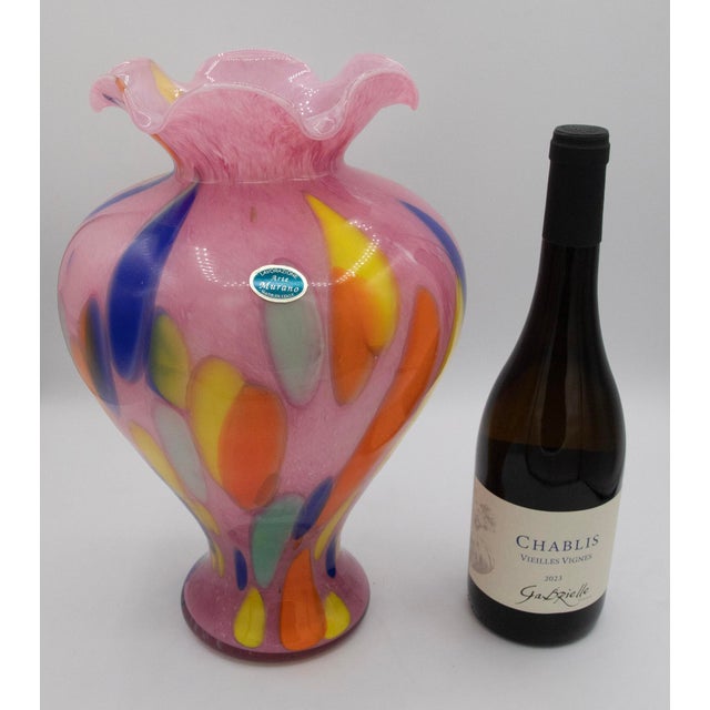 Glass Lavorazione Arte Murano - Confetti Art Glass - 13" H For Sale - Image 7 of 7