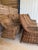 Set of 8 Organic Modern Rustic Coastal Braided Rattan Dining Chairs For Sale - Image 9 of 12