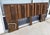 Mid-Century Modern 1970s Brutalist-Inspired King Size Headboard With Twin Metal Frames For Sale - Image 3 of 13