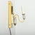 Modern French Vintage Modern Brass & Glass Sconces - A Pair For Sale - Image 3 of 12