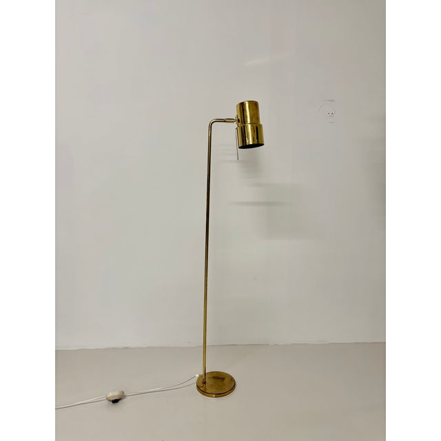 Gold Model G-154 Brass Floor Lamp by Hans Agne Jakobsson, 1960s For Sale - Image 8 of 18