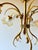 1960s Florentine Style Gilt Metal Chandelier with Amber-Tinted Glass Shades, 1960s For Sale - Image 5 of 13