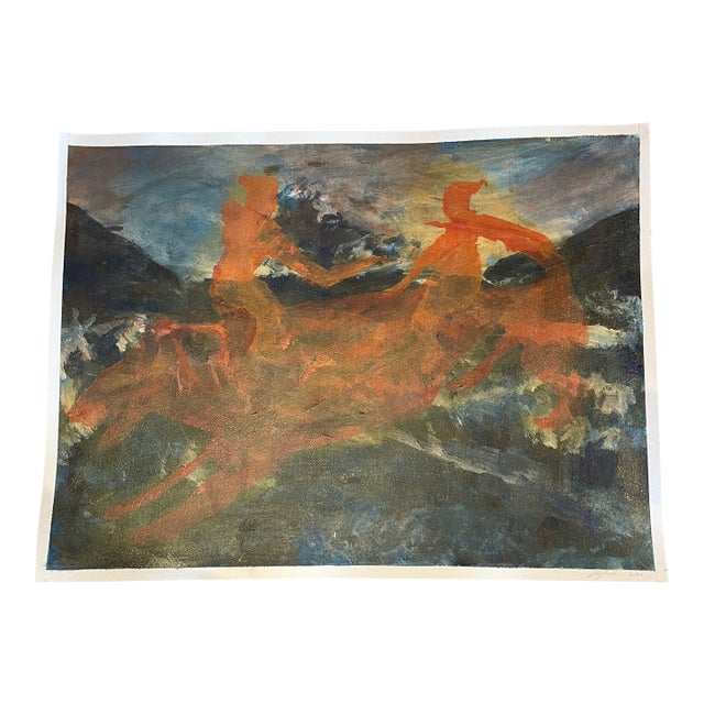 Figurative Abstract Painting by Aidan Sobon For Sale