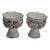 Minton Haddon Hall Gold Rim Chintz 3" Candlestick Holders-a Pair For Sale