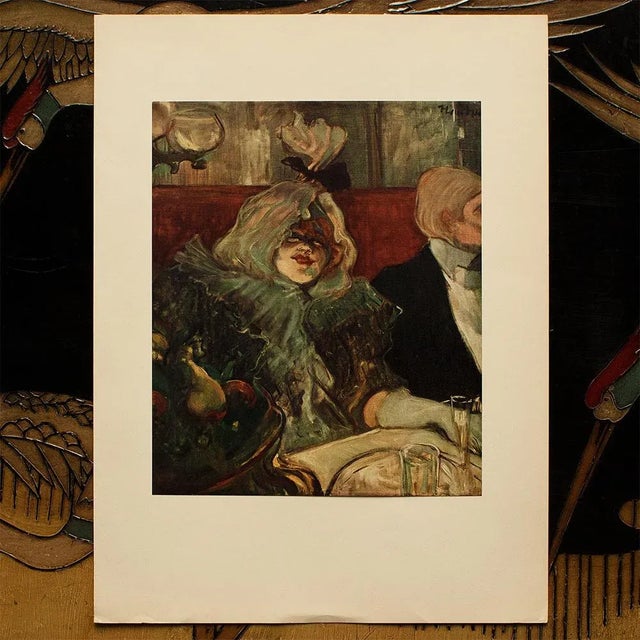 1950s 1950s After Toulouse-Lautrec "Private Room at the Rat Mort" Vintage Full Color Print For Sale - Image 5 of 8