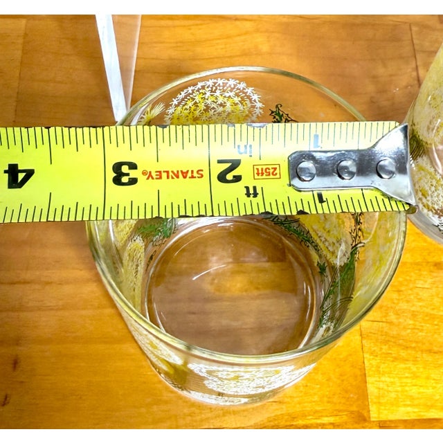 Vintage MCM Dorthy Thorpe Hand-Painted Cocktail Glassware Set of 4 For Sale - Image 4 of 5