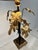 Tole Table Lamp W/ Gilt Oak Leaf Decoration, Italy C 1950s For Sale - Image 9 of 11