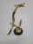 Metal Mid Century Modern Seagull Brass and Black Marble Sculpture For Sale - Image 7 of 8