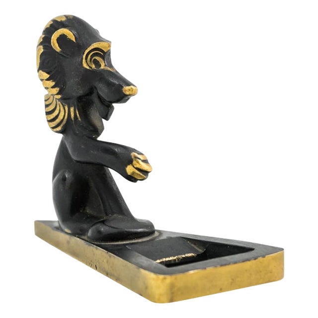 Lion Bottle Opener by Richard Rohac, Vienna, 1950s For Sale