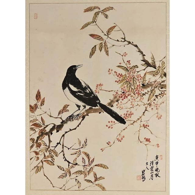 A vintage Chinese ink and wash painting, circa 1920s.