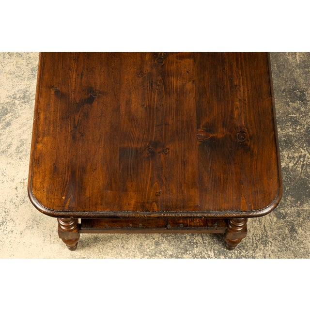 Late 19th Century French Provincial Pine Draper’s Table or Kitchen Island For Sale - Image 16 of 18