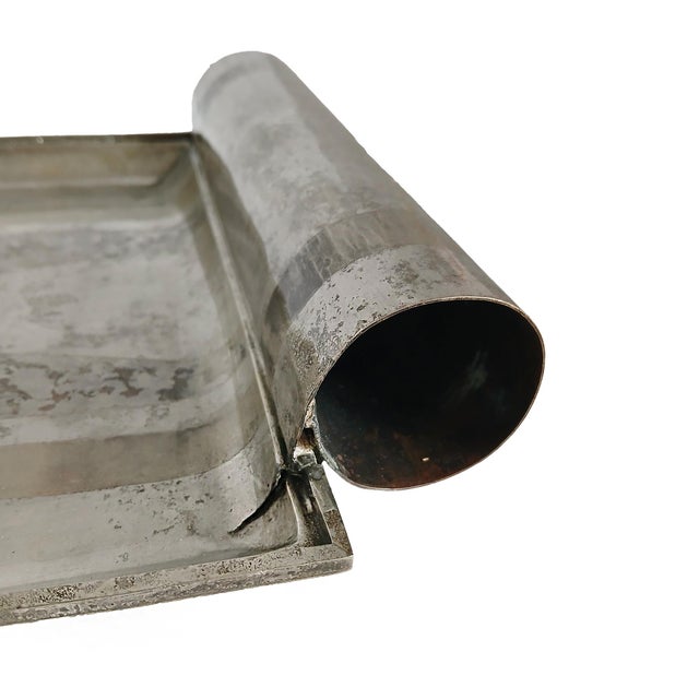 Jean Dunand Jean Dunand Dinanderie Tray, Hammered Metal, Art Deco For Sale - Image 4 of 15
