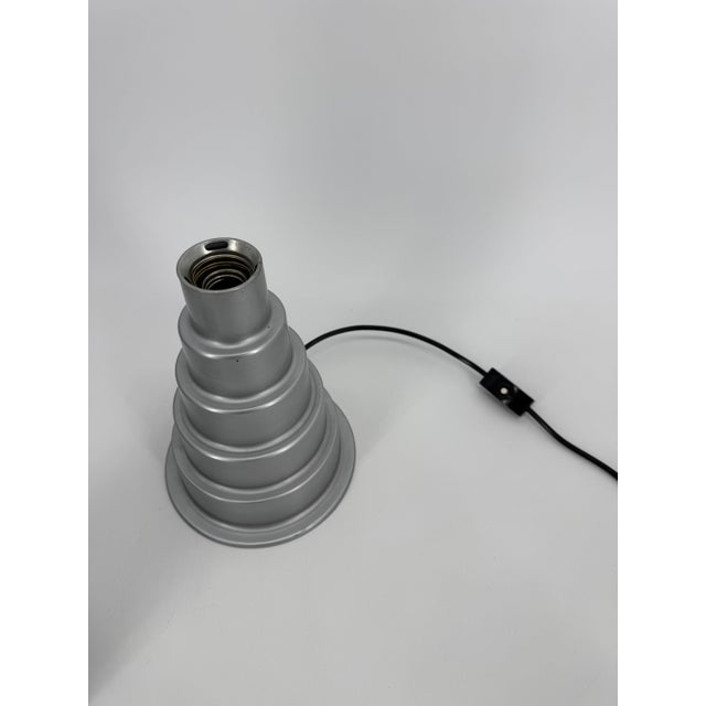 Vintage Table Lamp in Aluminum, 1970s For Sale - Image 9 of 13