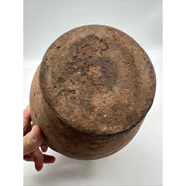 A Fine Antique 19th Century French Terra Cotta Green Glazed Olive Jar For Sale - Image 12 of 15