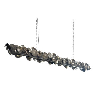 Linear Chandelier in Pewter, England, 2011 For Sale