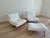 1980s Ligne Roset Vintage Lounge Chairs + Ottoman For Sale - Image 5 of 5