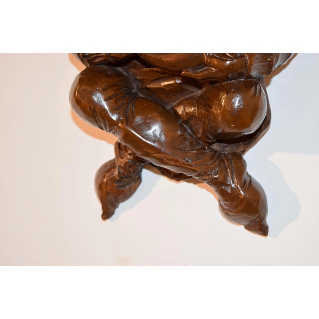 Wood 19th C Hand Carved Bracket Shelf For Sale - Image 7 of 10