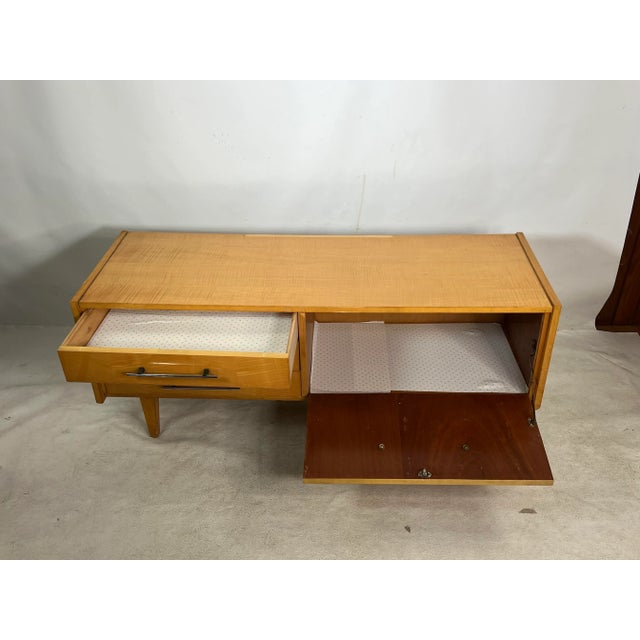 Mid-Century Modern Mid Century German Maple Vanity For Sale - Image 3 of 11