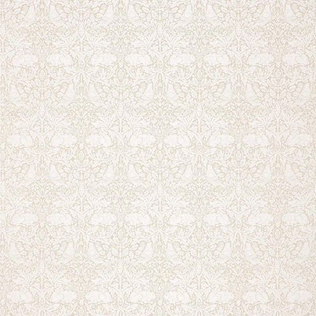 Morris & Co Pure Brer Rabbit Weave Fabric in Flax For Sale