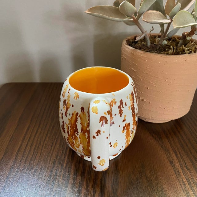 Mid 20th Century Burst/Drip Glaze Mug For Sale - Image 4 of 6