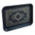 Late 20th Century Black & Gold Tole Tray For Sale