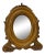 Louis XV Victorian Golden Oak Oval Picture Frame For Sale