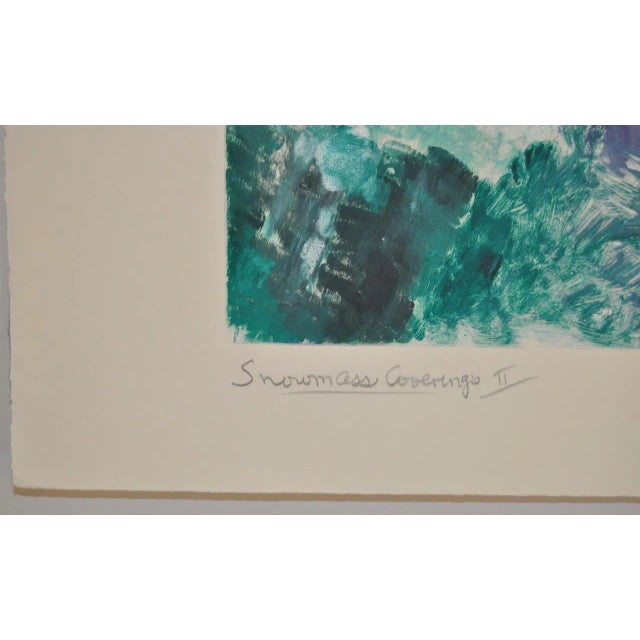Arthur Krakower Arthur Krakower (1921-2009) "Snowmass Ii" Original Monotype C.2004 For Sale - Image 4 of 6