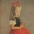 C. L. Malcolm (American 20th c.) 1940's oil painting on board of young girl and a favorite black cat. The girl wears a red...