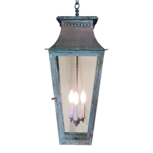 Large Four Sides Hanging Copper Lantern