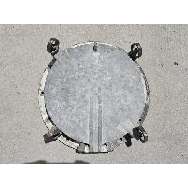 1950s Vintage Ships Porthole Window Brass & Aluminum For Sale - Image 11 of 12