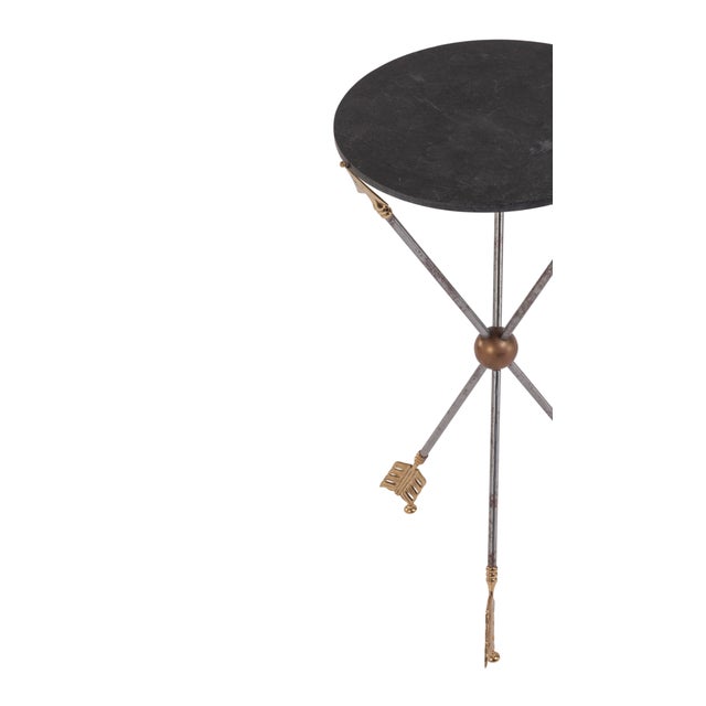 This charming Neoclassical Crossed Arrow Side Table is perfect for any area of your home.