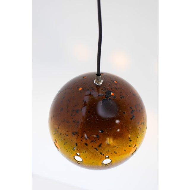 Vintage Enameled Pendant Lamp from Hustadt Leuchten, 1960s For Sale - Image 13 of 15