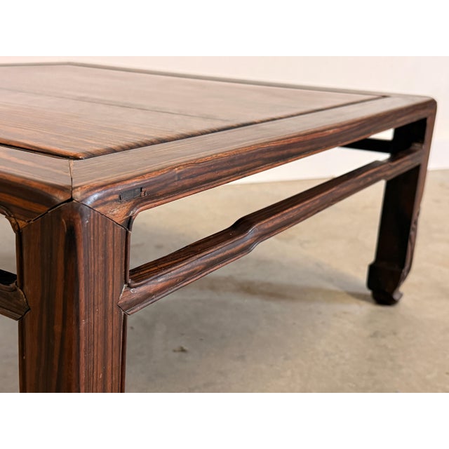 Wood Antique Japanese Rosewood Zataku Low Table With Carved Legs, Meiji/Taisho Era For Sale - Image 7 of 16