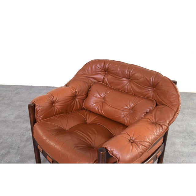 Mid-Century Oak & Leather Armchair by Arne Norell for Coja, 1960s, Set of 2 For Sale - Image 12 of 17