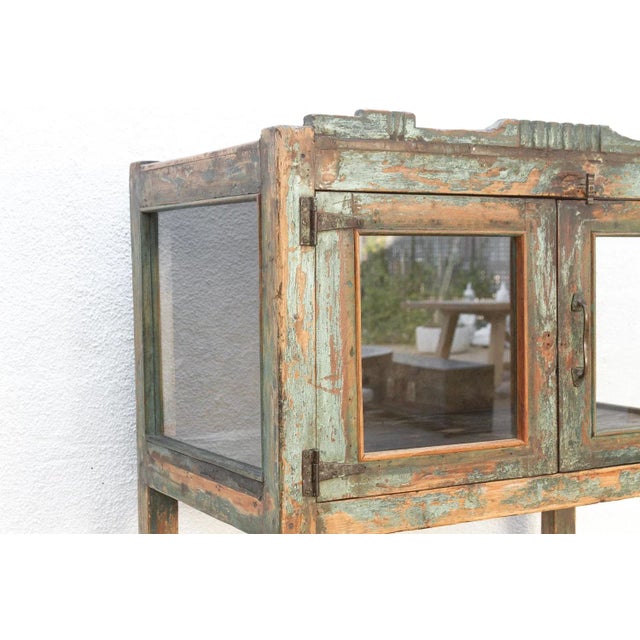 Wood Antique French Colonial Etagere Cabinet For Sale - Image 7 of 9