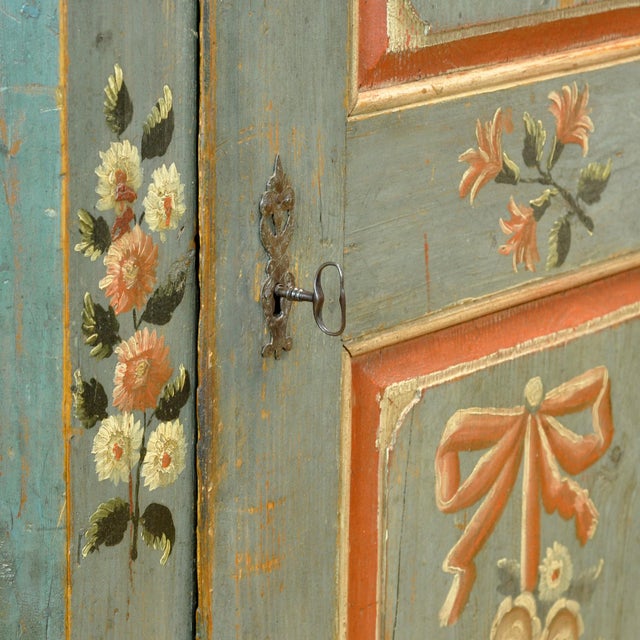 Antique Pine Bridal Cabinet, 1794 For Sale - Image 13 of 17