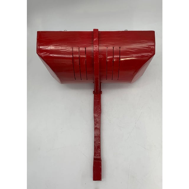 Italian Red Wall Lamp, 1980, Set of 2 For Sale - Image 4 of 5