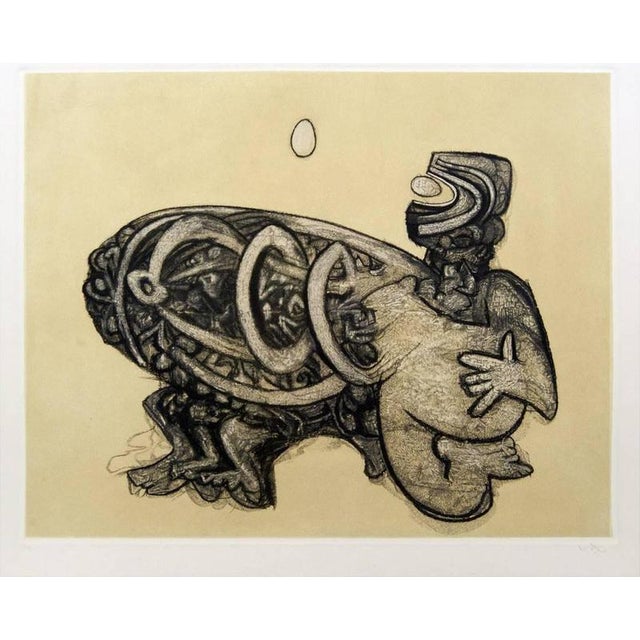 Hand Signed. Etching and aquatint. Artist's Proof. Edition of 90 prints. Image Dimensions : 48 x 62 cm This piece is...