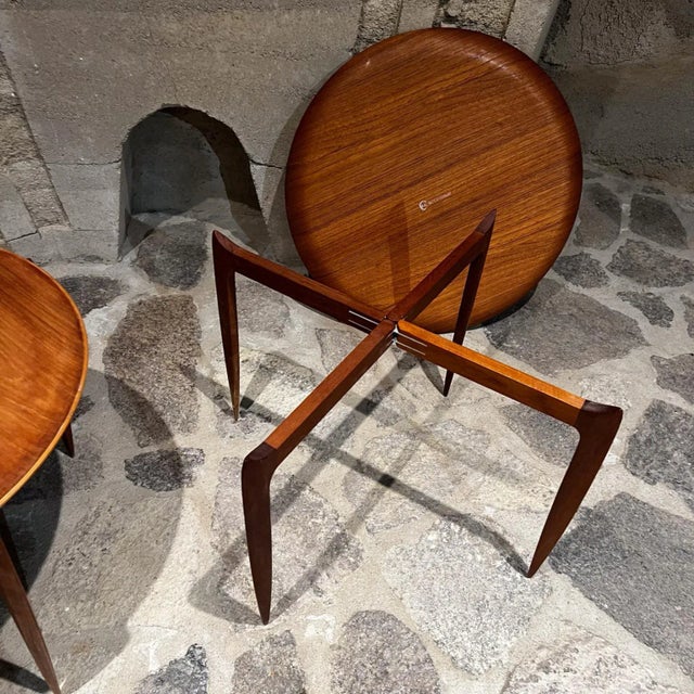 Wood Engholm & Willumsen for Fritz Hansen Teak Side Tables Pair Mid-Century Danish Modern For Sale - Image 7 of 9