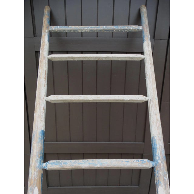 Wood Early French Farm Orchard Picking Ladder, 103 Inches For Sale - Image 7 of 12