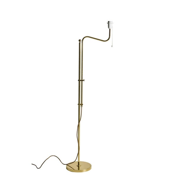 Mid-Century Modern Mid-Century Modern Model G-132 Adjustable Floor Lamp in Brass from Bergboms, 1960s For Sale - Image 3 of 7