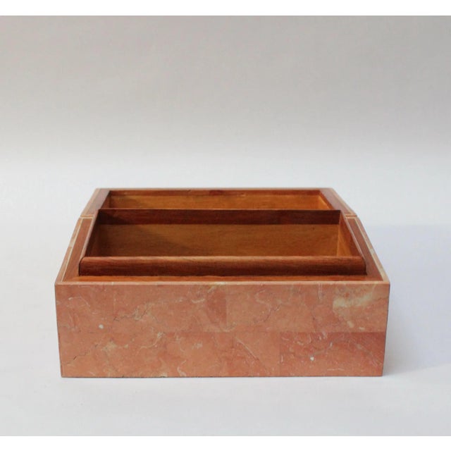 Vintage Tessellated Stone Jewelry Box by Maitland Smith For Sale In New York - Image 6 of 13