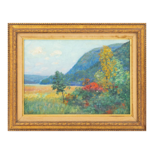 American School Rolling Hills Oil on Board