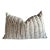 Belgium Linen and Wool Pillow in Gray Stripe Lumbar With Insert For Sale