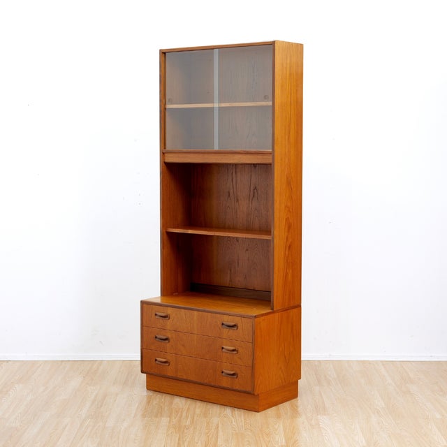 1960s Mid Century G Plan Teak Bookcase Wall Unit, A Pair For Sale - Image 10 of 15