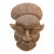 Rustic Wooden African Mask, the Silent Witness For Sale