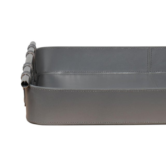 Grey Leather Tray For Sale In Raleigh - Image 6 of 11