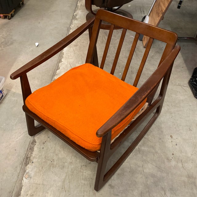 Mid Century Danish Style Rocking Chair For Sale In Atlanta - Image 6 of 6