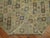 Intermediate size one of a kind midcentury Turkish Deco rug with earth accents in khaki, denim blue, and brown, circa...