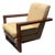 Thayer Coggin Labelled Wood Modern Lounge Chair Clean Fabric For Sale